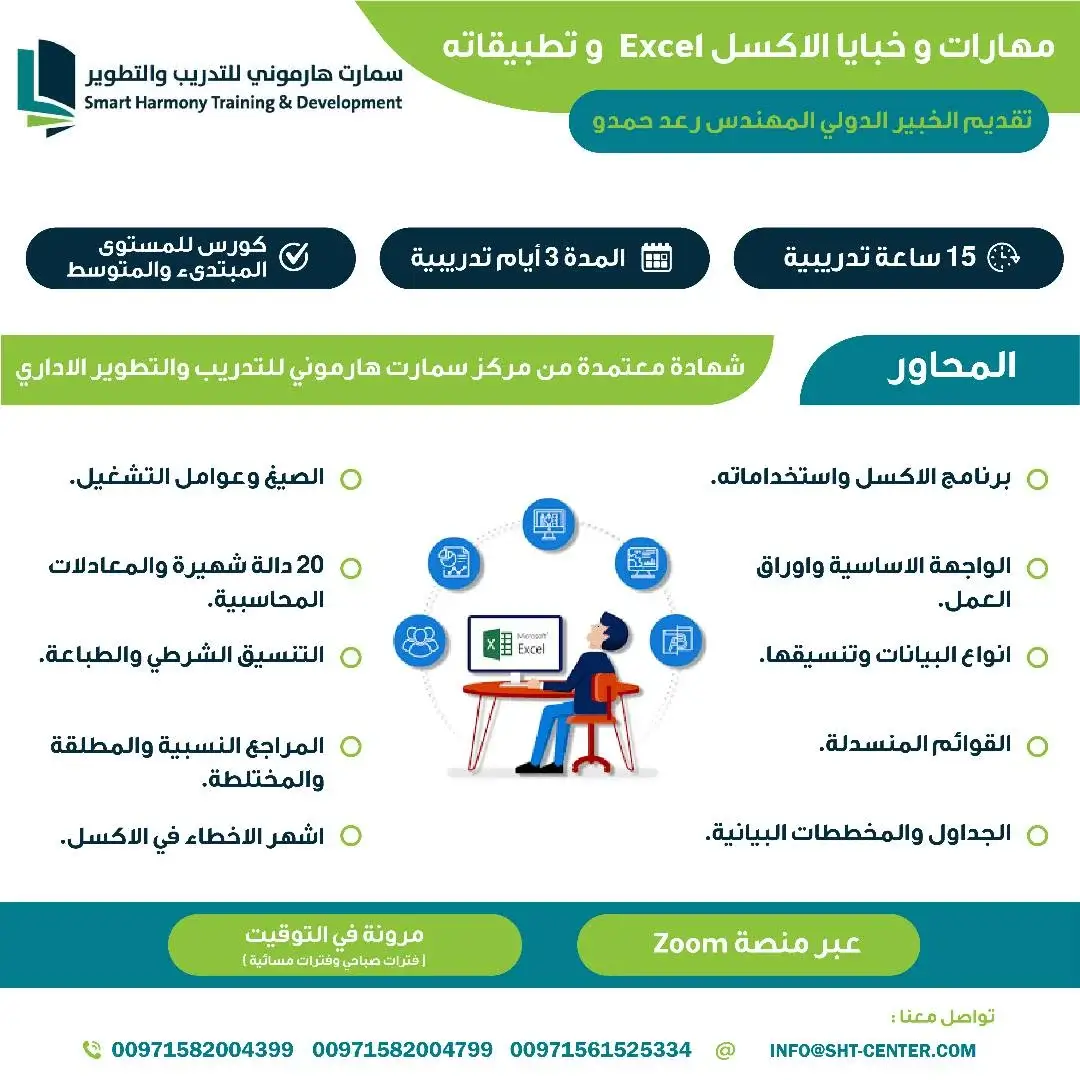 مهارات وخبايا الاكسل Excel وتطبيقاته